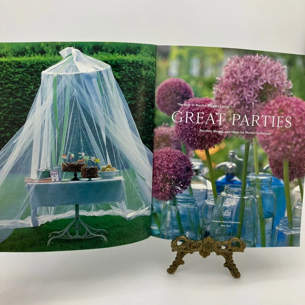 Martha Stewart Great Parties Cookbook Recipes Menus Ideas Entertaining Luxury